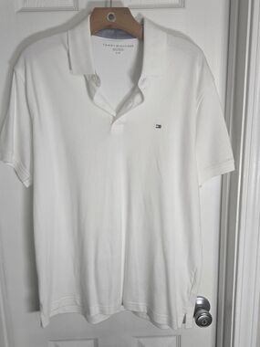 Tommy Hilfiger Men’s White Polo Shirt Size L